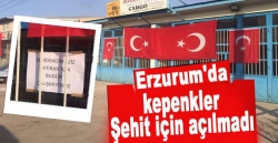 Şehit için kepenkler indi!