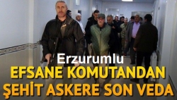 Efsane komutandan şehit askere son veda!