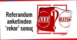 Referandum anket sonuçları görülmemiş oran