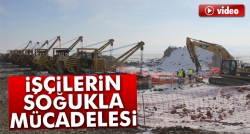 İşçilerin soğukla mücadelesi!