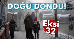 Göle eksi 32 derece