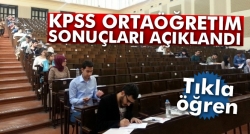 KPSS ortaöğretim sonuçları