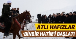 Atlı hafızlar, 484'üncü 'Binbir Hatim' duasını başlattı