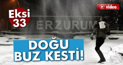 Doğu buz kesti! Erzurum - 33