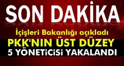 PKK'nın üst düzey 5 yöneticisi yakalandı