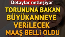 Büyükanneye verilecek maaş miktarı