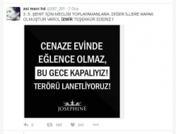 Cenaze evinde eğlence olmaz