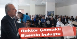 Rektör Çomaklı basınla buluştu