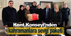 Kent Konseyi’nden kahramanlara sevgi paketi