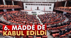 6. madde de kabul edildi