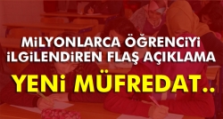 Yılmaz, yeni müfredatı açıkladı!