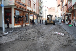 Caddelerde Efkan Ala temizliği