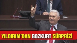 Binali Yıldırım bozkurt işareti yaptı