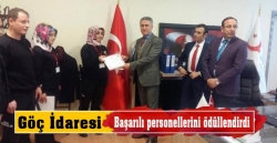 Göç İdaresi başarılı personellerini ödüllendirdi