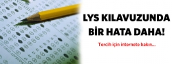 LYS kılavuzunda bir hata daha
