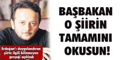 Şiirin sahibi konuştu