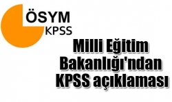 Bakanlıktan KPSS açıklaması