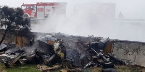 Büyükçekmece'de helikopter düştü: 5 ölü