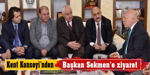 Kent Konseyi'nden başkan Sekmen'e ziyaret