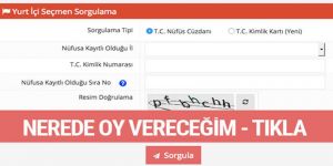 Referandumda nerede oy kullanacağınızı öğrenmek için tıklayınız