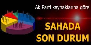Sahada ve anketlerdeki son durum...