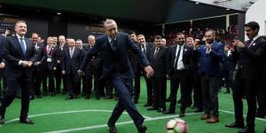 Erdoğan ve kulüp başkanlarından renkli görüntüler