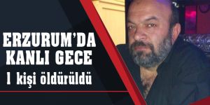 Erzurum'da kanlı gece: 1 kişi öldürüldü