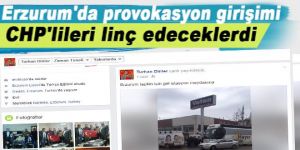 Erzurum'da provokasyon girişimi!