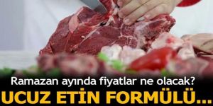 Ucuz etin formülü çok net: Milli et
