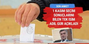 Adil Gür son anket sonuçlarını açıkladı