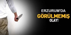 Erzurum'da Güpegündüz Bıçaklı Gasp!