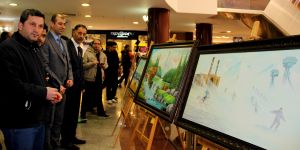 Ressam Özyurt 7’nci sergisini TSK Mehmetçik Vakfı yararına açtı