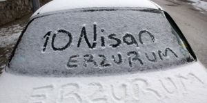 Erzurum’da kar ve soğuk hava etkili oluyor