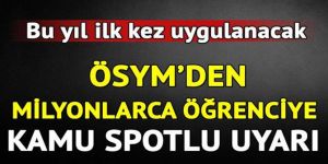 ÖSYM'den LYS başvuruları için kamu spotu