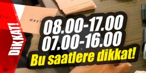 Oy verme işlemi 16.00'da bitiyor