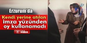 Kendi yerine atılan imza nedeniyle oy kullanamadı