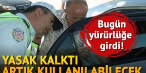 Artık araçlarda kullanılabilecek