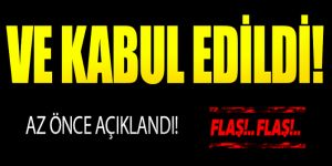 Ve o kanun teklifi kabul edildi