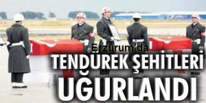 Tendürek şehitleri için Erzurum’da tören düzenlendi