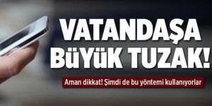 Vatandaşa SMS tuzağı.
