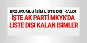 İşte AK Parti MKYK'da liste dışı kalan isimler