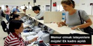 Kamuda 4 Bin 970 Ek Kadro Açıldı