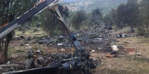 300 metreden düştü, mühimmatı infilak etti