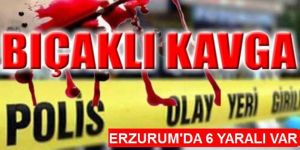 Erzurum'da bıçaklı kavga: 6 yaralı