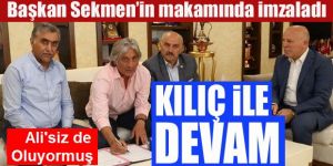 B.B. Erzurumspor, Kılıç ile devam dedi