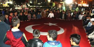 Erzurum'da Teröre Lanet Yürüyüşü