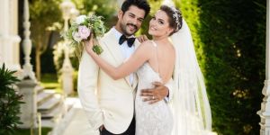 Burak Özçivit ve Fahriye Evcen dünya evine girdi