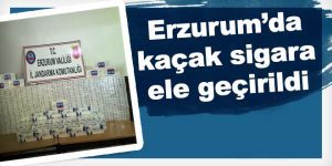 Erzurum'da kaçak sigara ele geçirildi