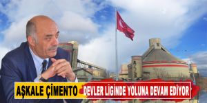 Aşkale Çimento devler liginde yoluna devam ediyor