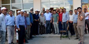 Ilıcalı, Şenkaya ve Uzundere esnafını ziyaret etti